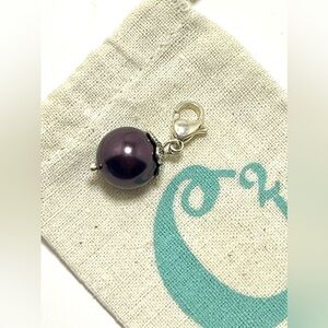 Origami Owl Living Lockets Purple Retired Lobster Clasp Dangle